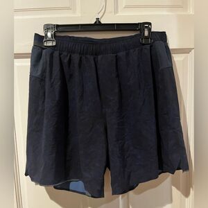 Lululemon Surge Lined Shorts 6" in size Large Blue